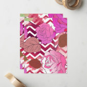 Carte De Correspondance Roses 33 (Devant/Arrière en situation)