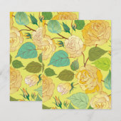 Carte De Correspondance Roses 4 (Devant / Derrière)