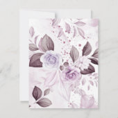 Carte De Correspondance Roses aquarelle 2 (Dos)
