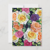Carte De Correspondance Roses aquarelle 29 (Dos)