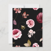 Carte De Correspondance Roses d'aquarelle 32 (Dos)