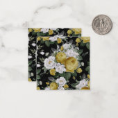 Carte De Correspondance Roses d'aquarelle 8 (Devant/Arrière en situation)