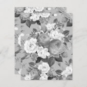 Carte De Correspondance Roses d'aquarelle 9 (Devant / Derrière)