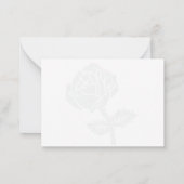 Carte De Correspondance Roses Noires Vierges (Dos)
