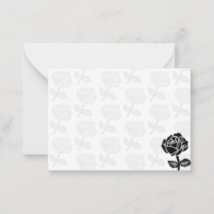 Carte De Correspondance Roses Noires Vierges