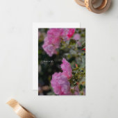 Carte De Correspondance Roses roses roses douces (Devant/Arrière en situation)