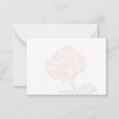 Carte De Correspondance Roses Rouges Vides (Dos)