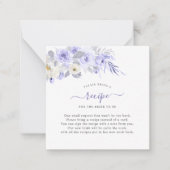 Carte De Correspondance Roses violets d'aquarelle ArtsApp do-it-yourself b (Devant)