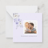 Carte De Correspondance Roses violets d'aquarelle ArtsApp do-it-yourself b (Dos)