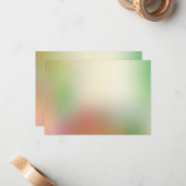 Carte De Correspondance Rouge Jaune Orange Vert Art Moderne Abstrait (Devant/Arrière en situation)