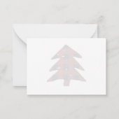 Carte De Correspondance Rouge noir Buffalo plaqué Joyeux Merci de Noël (Dos)