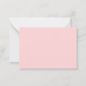 Carte De Correspondance Rouge Nom Complet Blush Rose (Dos)