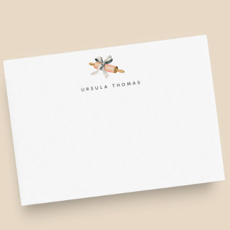 Carte De Correspondance Rouleau à pâtisserie personnalisé avec nœud