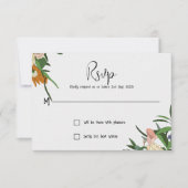 Carte De Correspondance RSVP Floral (Devant)