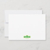 Carte De Correspondance Rue Sésame | Elmo - Points et Étoiles Merci (Dos)