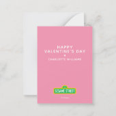 Carte De Correspondance Rue Sésame | Motif Elmo de la Saint-Valentin (Dos)