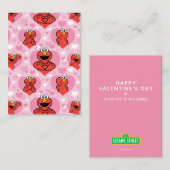 Carte De Correspondance Rue Sésame | Motif Elmo Saint-Valentin (Devant / Derrière)