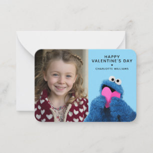 Carte De Correspondance Rue Sésame Photo de Cookie Monster pour la Saint