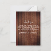 Carte De Correspondance Rustique mémorial Amour Mémoire Sympathie Merci (Dos)