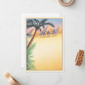 Carte De Correspondance Sables Du Désert © (Devant/Arrière en situation)