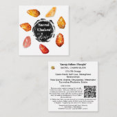 Carte De Correspondance *~* Sacral Chakra Elixir AP64 Pierres Emoto (Devant / Derrière)