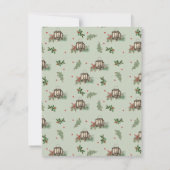 Carte De Correspondance Sage Green Lanterne de Noël Berries (Dos)