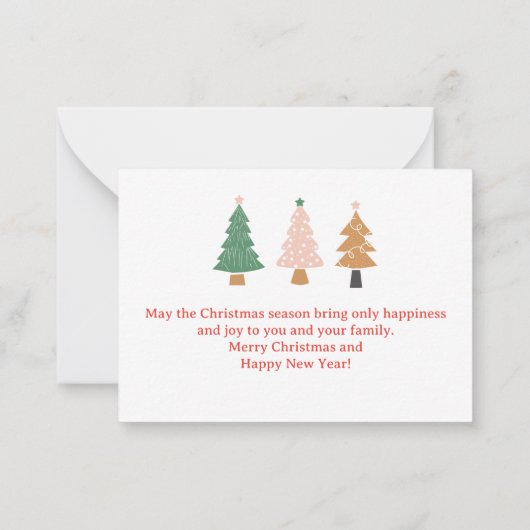 Carte De Correspondance saint jolly vibes rétro noël (Dos)