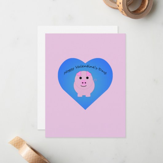 Carte De Correspondance Saint-Valentin (Devant/Arrière en situation)