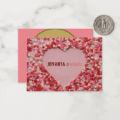 Carte De Correspondance Saint-Valentin (Devant/Arrière en situation)