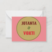 Carte De Correspondance Saint-Valentin (Dos)