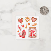 Carte De Correspondance Saint Valentin (Devant/Arrière en situation)