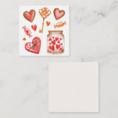 Carte De Correspondance Saint Valentin (Devant / Derrière)