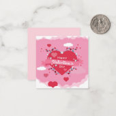 Carte De Correspondance Saint Valentin (Devant/Arrière en situation)