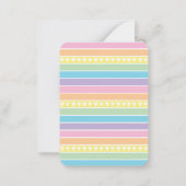 Carte De Correspondance Saint-Valentin arc-en-ciel, Saint-Valentin classe  (Dos)