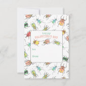 Carte De Correspondance Saint-Valentin Buguette de classe pour enfants (Dos)