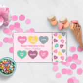 Carte De Correspondance Saint Valentin Candy Hearts Design
