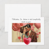Carte De Correspondance Saint-Valentin excentrique (Devant / Derrière)