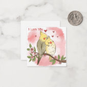 Carte De Correspondance Saint-Valentin mignon (Devant/Arrière en situation)