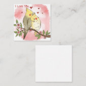 Carte De Correspondance Saint-Valentin mignon (Devant / Derrière)