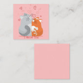 Carte De Correspondance Saint-Valentin mignon (Devant / Derrière)