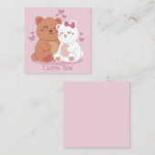 Carte De Correspondance Saint-Valentin mignon (Devant / Derrière)