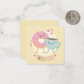 Carte De Correspondance Saint-Valentin mignon (Devant/Arrière en situation)