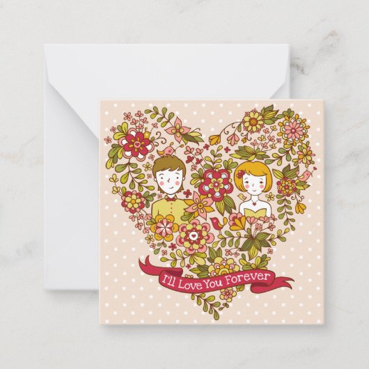 Carte De Correspondance Saint-Valentin mignon (Devant)