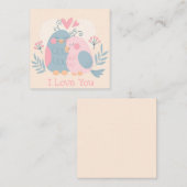 Carte De Correspondance Saint-Valentin mignon (Devant / Derrière)