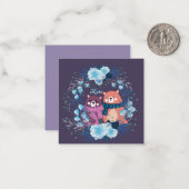 Carte De Correspondance Saint-Valentin mignon (Devant/Arrière en situation)