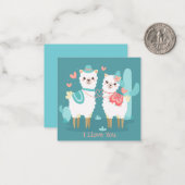 Carte De Correspondance Saint-Valentin mignon (Devant/Arrière en situation)