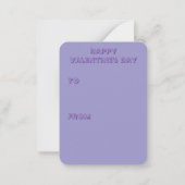 Carte De Correspondance Saint-Valentin Prune (Dos)