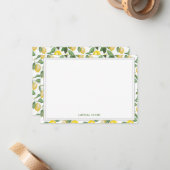 Carte De Correspondance Saison du citron | (Devant/Arrière en situation)
