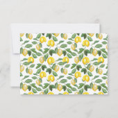 Carte De Correspondance Saison du citron | (Dos)