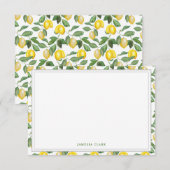 Carte De Correspondance Saison du citron | (Devant / Derrière)